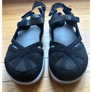 Easy Spirit Esplash Women's Black Sandals - Size 8 M